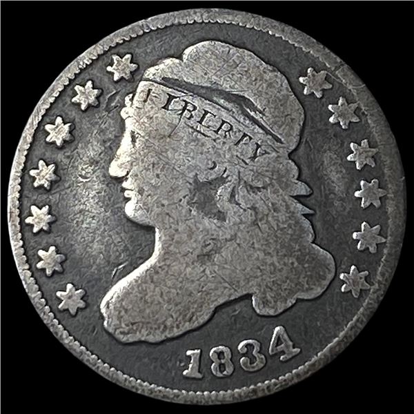 1834 Capped Bust Dime NICELY CIRCULATED