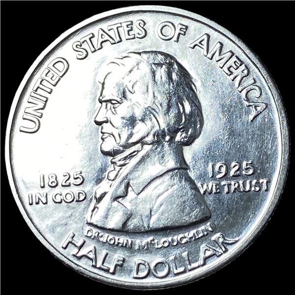 1925 Silver Fort Vancouver Half Dollar CLOSELY UNCIRCULATED