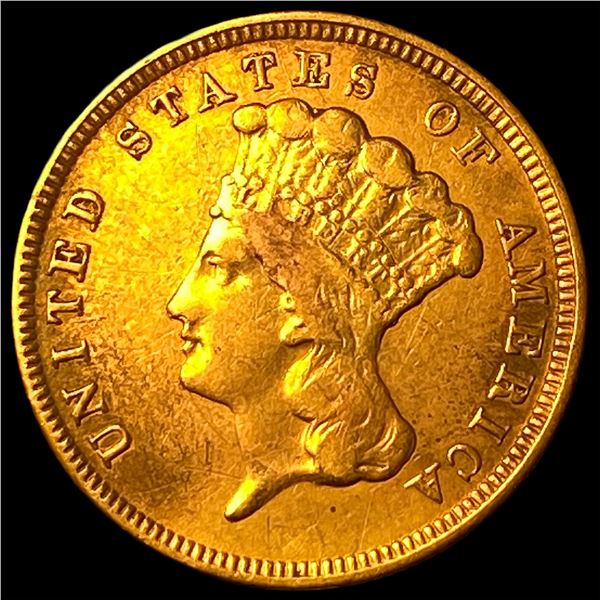 1854 $3 Gold Indian Princess Head HIGH GRADE