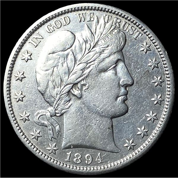 1894-O Silver Barber Half Dollar CHOICE AU