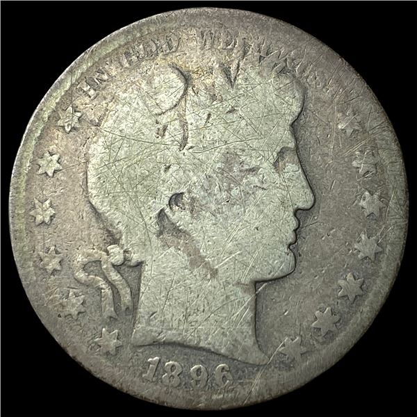 1896-O Silver Barber Half Dollar NICELY CIRCULATED