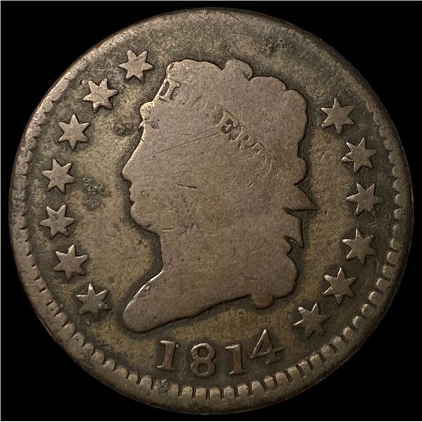 1814 Classic Head Large Cent NICELY CIRCULATED