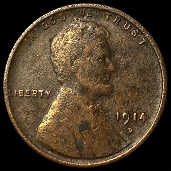 1914-D Lincoln Wheat Cent CLOSELY UNCIRCULATED