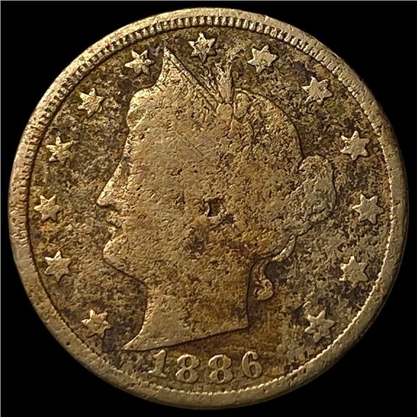 1886 Liberty Head Nickel NICELY CIRCULATED