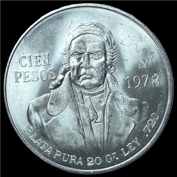 1978 Mexico Silver 100 Pesos UNCIRCULATED