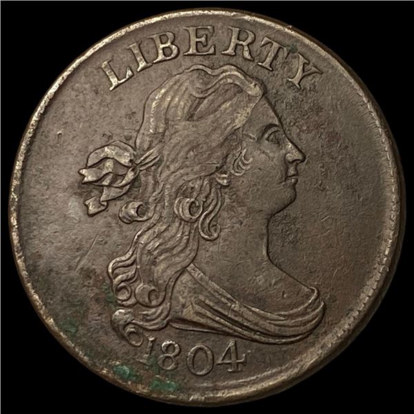 1804 Draped Bust Half Cent CLOSELY UNCIRCULATED