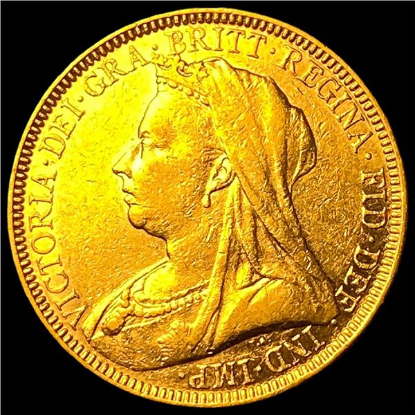 1893 Great Britain .2355oz Gold Sovereign CHOICE AU