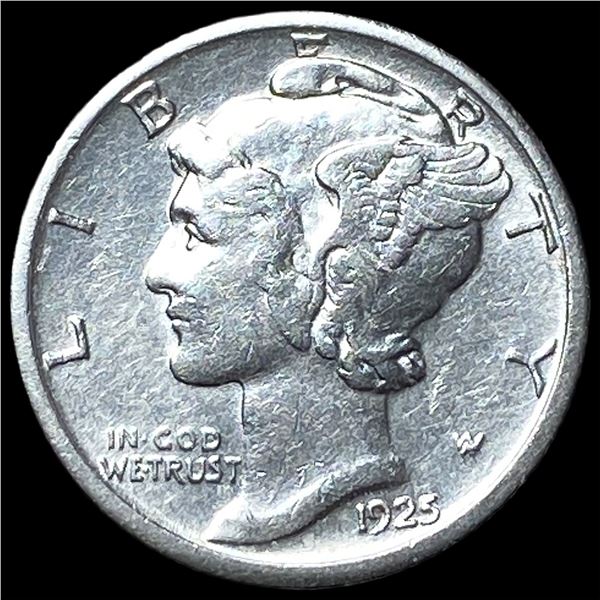 1925-S Silver Mercury Dime CLOSELY  UNCIRCULATED