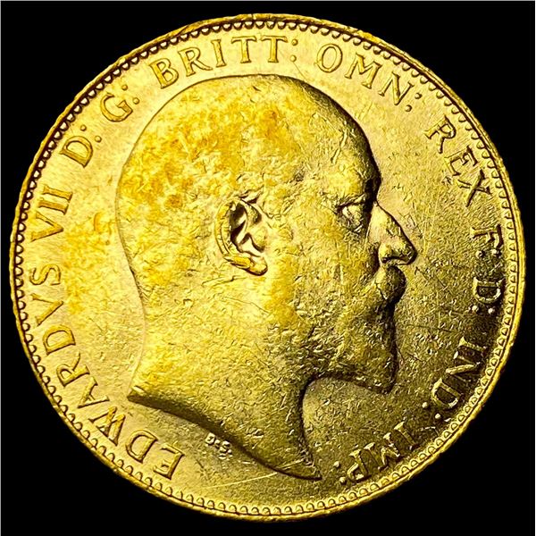 1907 Great Britain Gold Sovereign .2355oz  Edward VII UNCIRCULATED