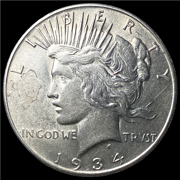 1934-S Silver Peace Dollar CLOSELY  UNCIRCULATED
