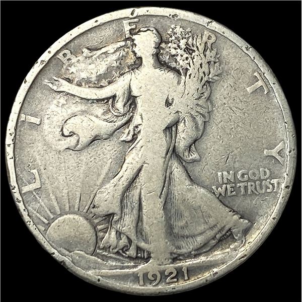1921 Silver Walking Liberty Half Dollar  LIGHTLY CIRCULATED