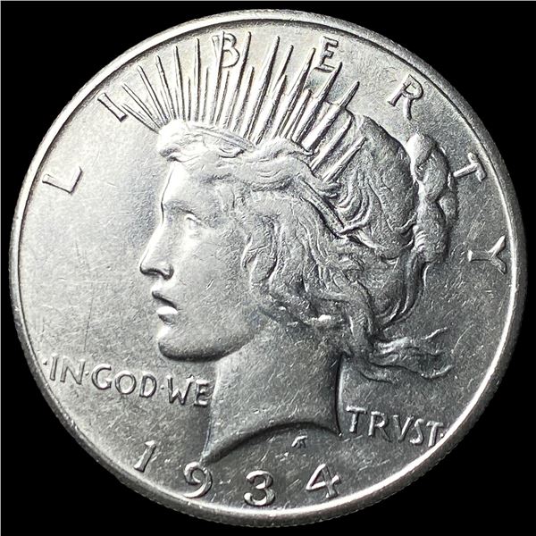 1934-S Silver Peace Dollar CLOSELY  UNCIRCULATED