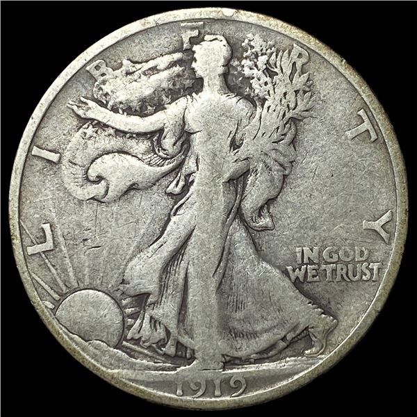 1919-D Walking Liberty Half Dollar NICELY  CIRCULATED