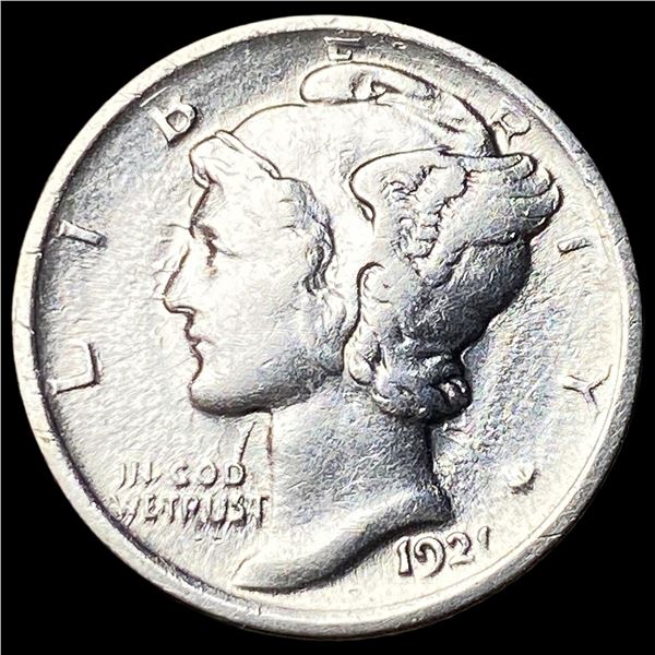 1921 Silver Mercury Dime CLOSELY UNCIRCULATED