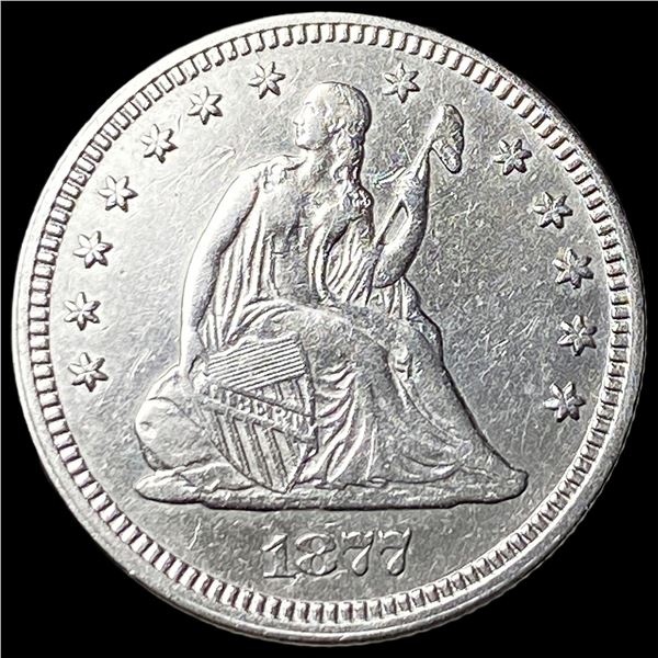 1877 Seated Liberty Quarter CLOSELY UNCIRCULATED