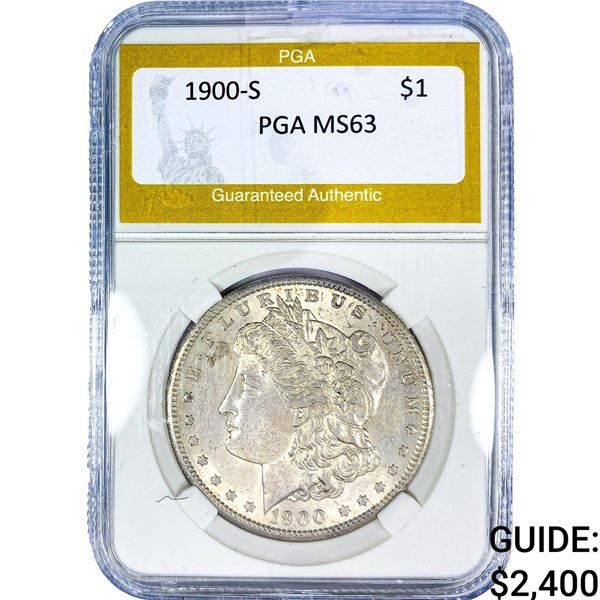 1900-S Morgan Silver Dollar PGA MS63
