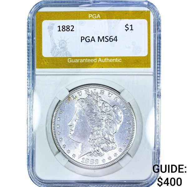 1882 Morgan Silver Dollar PGA MS64