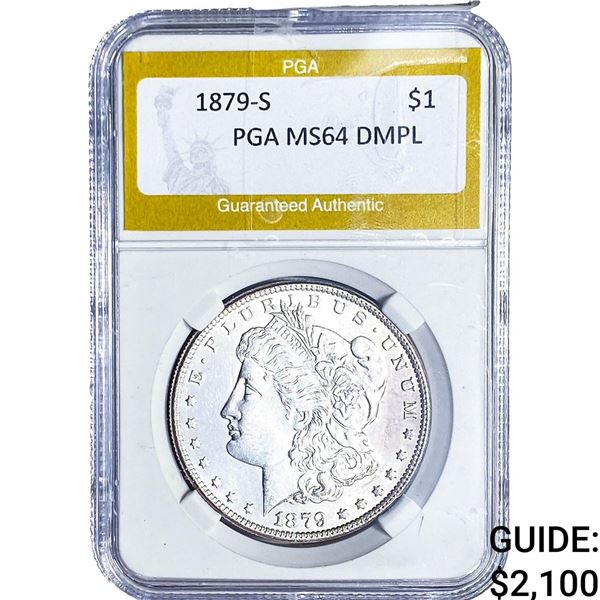 1879-S Morgan Silver Dollar PGA MS64 DMPL