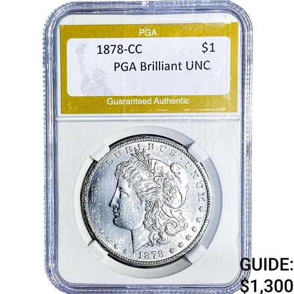 1878-CC Morgan Silver Dollar PGA Brilliant UNC