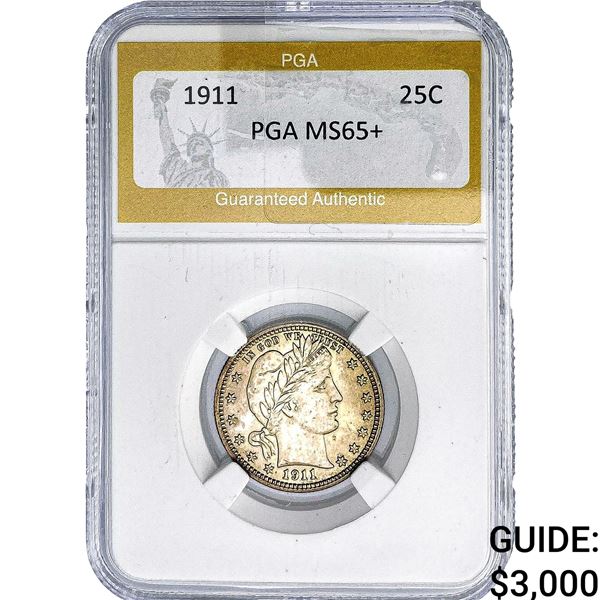 1911 Barber Quarter PGA MS65+