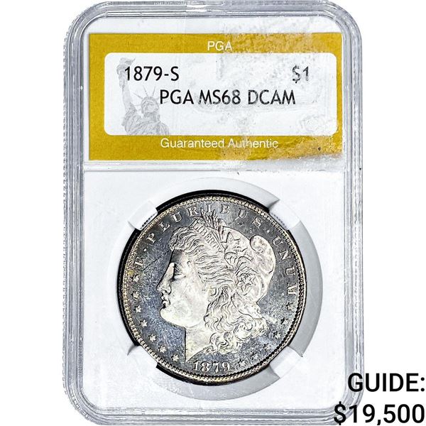 1879-S Morgan Silver Dollar PGA MS68 DCAM