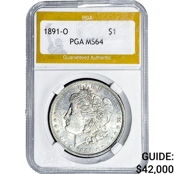 1897-O Morgan Silver Dollar PGA MS64