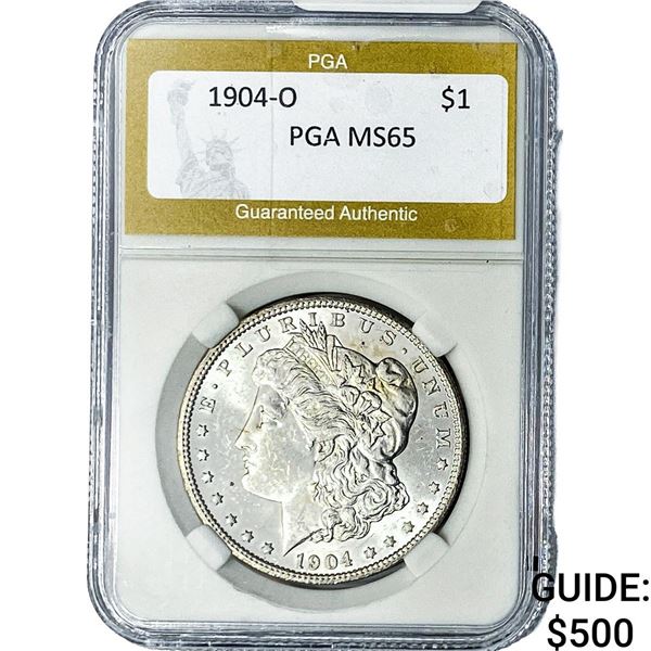 1904-O Morgan Silver Dollar PGA MS65