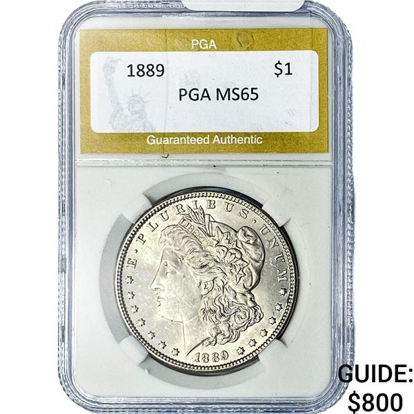1889 Morgan Silver Dollar PGA MS65