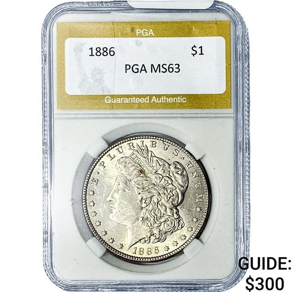 1886 Morgan Silver Dollar PGA MS63