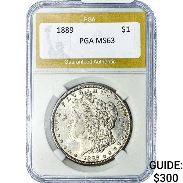 1889 Morgan Silver Dollar PGA MS63