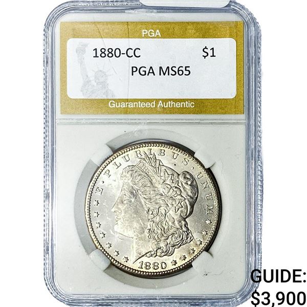 1880-CC Morgan Silver Dollar PGA MS65