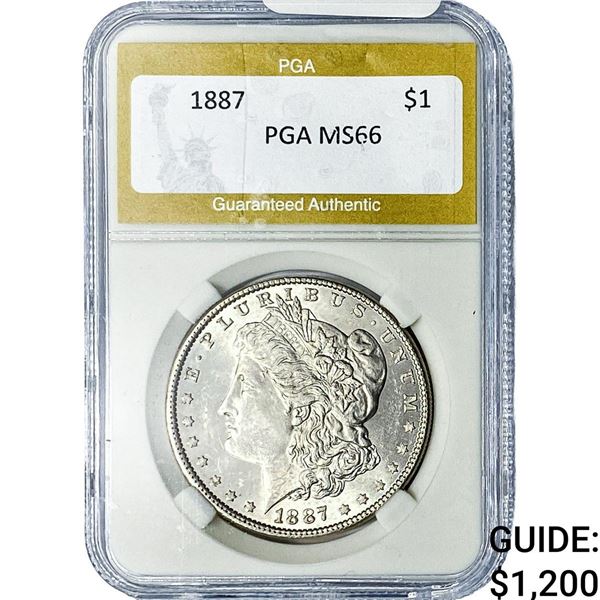 1887 Morgan Silver Dollar PGA MS66