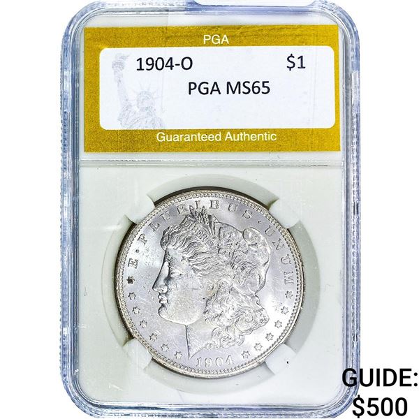 1904-O Morgan Silver Dollar PGA MS65