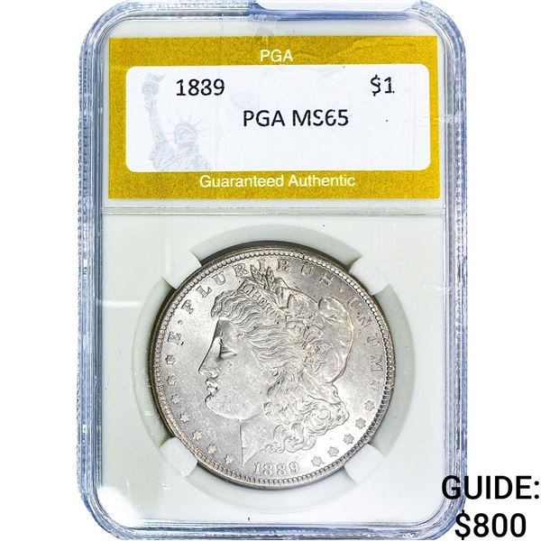 1889 Morgan Silver Dollar PGA MS65