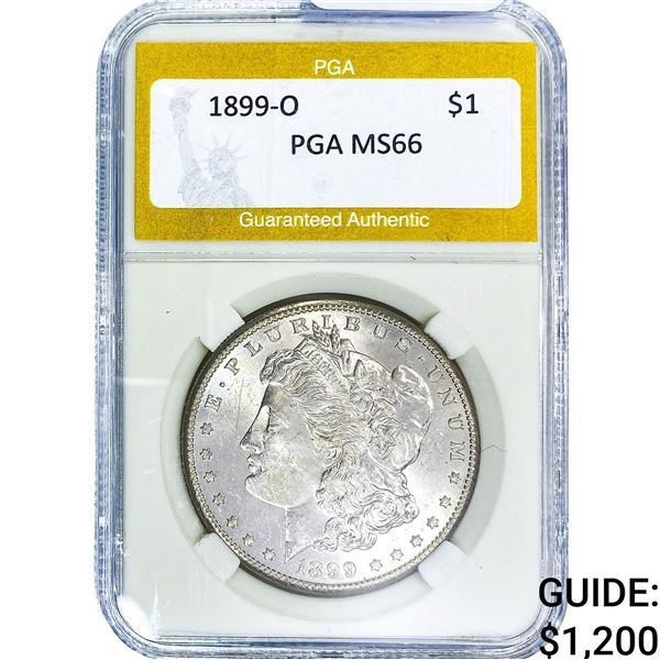 1899-O Morgan Silver Dollar PGA MS66