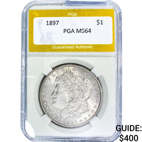 1897 Morgan Silver Dollar PGA MS64