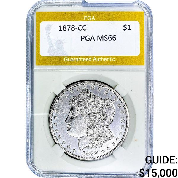 1878-CC Morgan Silver Dollar PGA MS66
