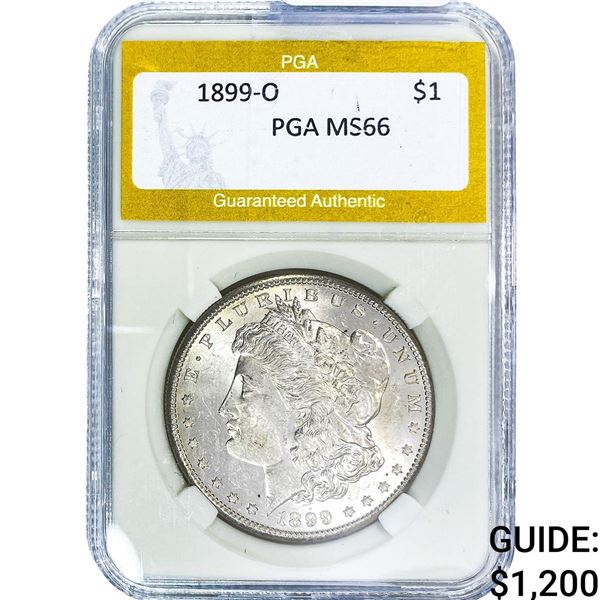 1899-O Morgan Silver Dollar PGA MS66