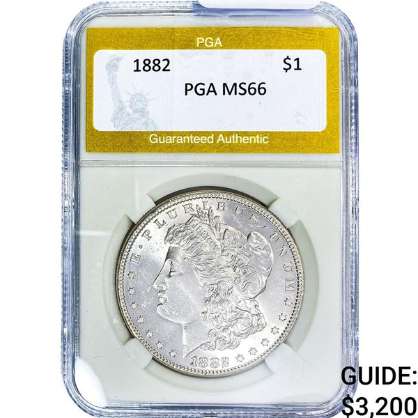 1882 Morgan Silver Dollar PGA MS66
