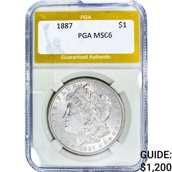 1887 Morgan Silver Dollar PGA MS66
