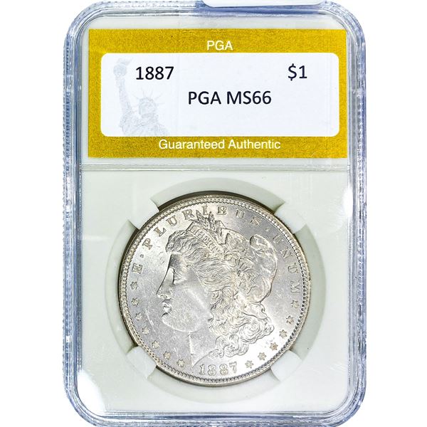 1887 Morgan Silver Dollar PGA MS66