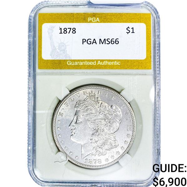 1878 Morgan Silver Dollar PGA MS66
