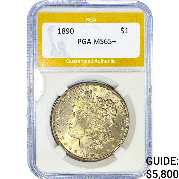 1890 Morgan Silver Dollar PGA MS65+