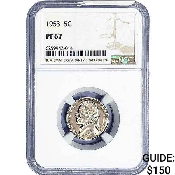 1953 Jefferson Nickel NGC PF67
