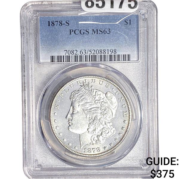 1878-S Morgan Silver Dollar PCGS MS63