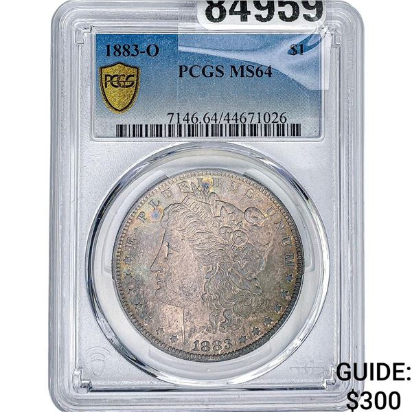 1883-O Morgan Silver Dollar PCGS MS64