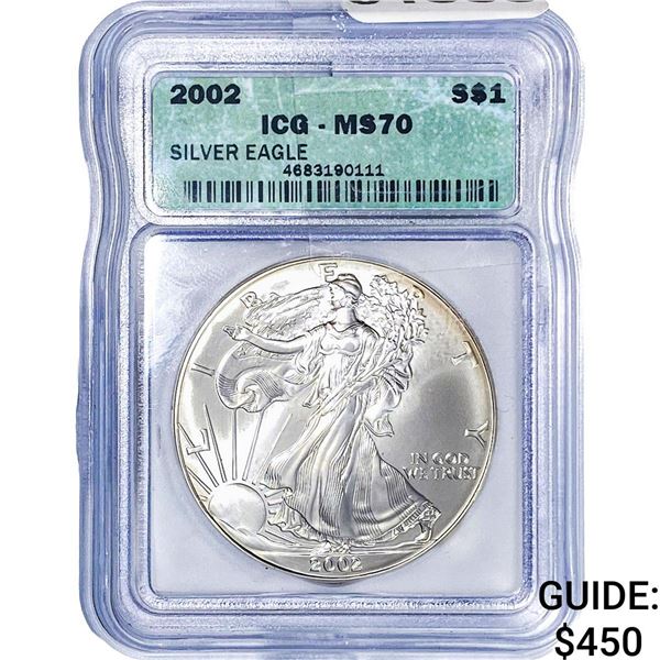 2002  ICG MS70 1 Troy oz SE $1