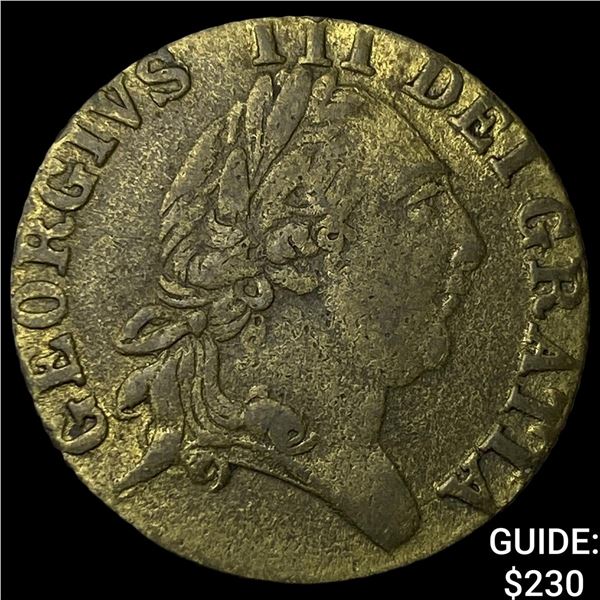 1790 Jeton Brass Half Penny