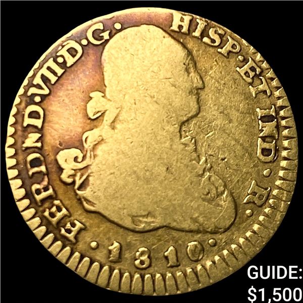 1810 Colonial Spain Gold 1 Escudo