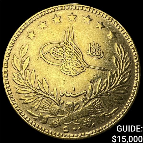 Ottoman Empire 1.0637oz Gold 500 Kurush
